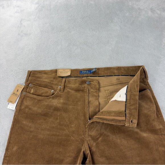 Polo Ralph Lauren Varick Slim Straight Brown Corduroy 40x32 - Picture 13 of 16